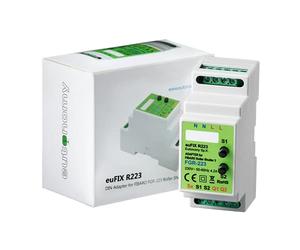 Olly technics Eutonomy euFIX Adaptateur de Rail DIN pour FIBARO Roller Shutter 3, avec des Boutons, R223