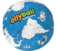 Ollyball 1915351 Ballon de loisirs Planet Earth pour enfants à colorier, absorbant les chocs avec technologie brevetée KrunchCOR à partir de 4 ans, 55 cm