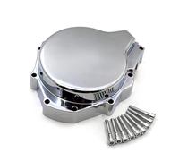 OLMAFD Couvercle Carter Moteur Couvercle De Stator De Moteur Chromé, Pièces De Moto pour GSXR1300 Hayabusa 1999 - 2020, Côté Gauche Noir