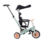 Olmitos Gyro Tricycle évolutif 5-en-1 pour Enfants de 1 à 5 Ans Adaptable et modulable avec ou sans pédales (Gyro +, Vert)