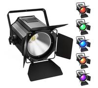 Oloaxolx 200 W Projecteur LED Par COB 6 en 1 RGBWA+UV DJ avec volets de blindage, lumière de scène blanc chaud-froid avec DMX512/voiture/éclairage disco sonore pour fête concert église mariage théâtre