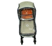 Olobaby Habillage Pluie pour siège et couffin Bugaboo Noir