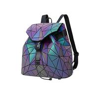 OLOEY Sac à Main Géométrique Lumineux pour Femmes - Changement de Couleur, Holographique Réfléchissant, Cross Body, Sac à Dos Moyen - Idéal pour Voyager