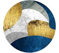 OLOTU Doux Tapis Rond de Luxe Moderne, Tapis de mélange Confortable Abstrait créatif, Soin sans Effort, Tapis antidérapant de Salon de Chambre à Coucher Confortable