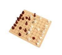OLOTU Jeu d'echecs Portable Chinese échecs Xiangqi Jeu Retro Guerriers en Terre Cuite d'échecs Jeux de société Résine Chess Pieces Et en Cuir Souple Échiquier Professionnelle Jeu d'echecs