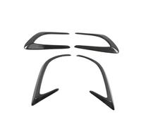 OLQYBD Becquet de diffuseur de Sortie d'air Avant arrière en Fibre de Carbone Compatible avec Mercedes-Benz W205 Coupe C200 C300 C63 2015 2016 2017 2018 2019(Rear Side 4 PCS)