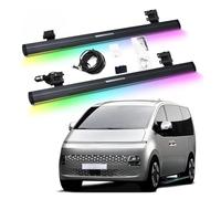 OLQYBD Marchepieds électriques rétractables compatibles avec HYUNDAI Staria 2021-2025, marchepieds à déploiement automatique avec éclairage LED for fourgonnette de direction