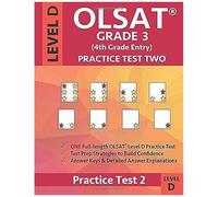 Olsat Grade 3 (4th Grade Entry) Level D: Practice Test Two Gifted And Talented Prep Grade 2 For Otis Lennon School Ability Test
