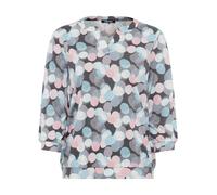 Olsen T-shirt 'Clar' bleu / gris / rose / noir, Taille XL
