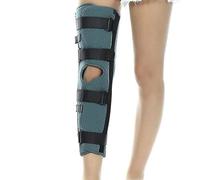 OLSKFUH Attelle D'Immobilisation du Genou À Trois Panneaux, Attelle De Soutien Et Réglable pour Le Genou, Stabilisateur De Genou Post-Opératoire Ou Post-Blessure,M