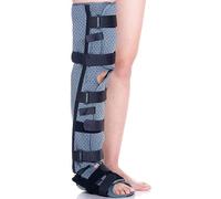 OLSKFUH Attelle D'Immobilisation du Genou pour Jambe Complète - Attelle Respirante Et Légère, Protection Orthopédique pour Blessure, Bandage Après Chirurgie Humérale De La Jambe,M