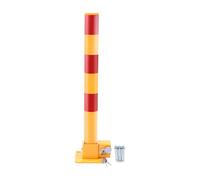 OLSKFUH Borne De Sécurité Jaune avec Verrou pour Allée, Garage Et Rue - Protection De Place De Stationnement Durable Et Facile À Installer,