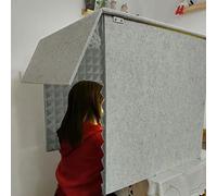 OLSKFUH Cabine D'Enregistrement Portable pour Voix, Écran Antibruit pour Home Studios,Grigio