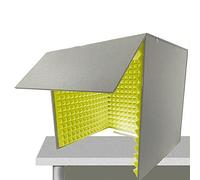 OLSKFUH Cabine Vocale Portable, Équipement De Studio D'Enregistrement Insonorisé, Écran D'Isolation De Bureau pour Le Podcasting Et La Production Audio,Yellow