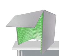 OLSKFUH Cabine Vocale Portable, Équipement De Studio D'Enregistrement Insonorisé, Écran D'Isolation De Bureau pour Le Podcasting Et La Production Audio,Green