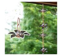 OLSKFUH Chaînes De Pluie, Chaînes De Récupération d'eau De Pluie, Chaîne De Pluie, Chaîne De Récupération d'eau De Pluie Japonaise pour Décoration Extérieure, Déflecteur De,Style5-24m/78 ft