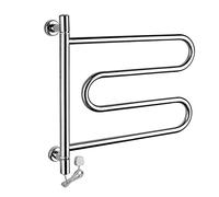 OLSKFUH Chauffe-Serviettes Électrique, Rotation À 180°, Montage Mural, Sèche-Serviettes Chauffant en Acier Inoxydable pour Salle De Bain, Température Constante Intelligente,