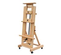 OLSKFUH Chevalet Professionnel D'Atelier Réglable sur Pied avec 4 roulettes, Support D'Exposition Mobile Portable pour Artistes,