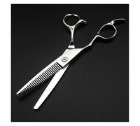 OLSKFUH Ciseaux De Coiffure 6 Pouces, Ciseaux De Barbier, Ciseaux À 6 Dents, Ciseaux Plats, Ciseaux De Coiffure, Ciseaux De Beauté, Kit De Coupe De Cheveux,30 Dents - 65 cm