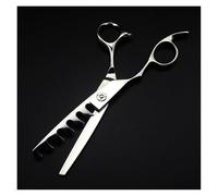 OLSKFUH Ciseaux De Coiffure 6 Pouces, Ciseaux De Barbier, Ciseaux À 6 Dents, Ciseaux Plats, Ciseaux De Coiffure, Ciseaux De Beauté, Kit De Coupe De Cheveux,6 Dents - 65 cm