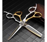 OLSKFUH Ciseaux De Coiffure Professionnels De 15 Cm (6 Pouces), Accessoires De Coiffure, Tondeuse, Kit D'Effilage, Outils De Coiffure pour Salon De Coiffure.,