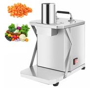 OLSKFUH Coupe-légumes électrique, Hachoir à Fruits en Acier Inoxydable, Coupe-oignons et Pommes de Terre Automatique, Robot culinaire, pour Usage Domestique et Commercial,15mm