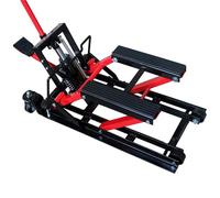 OLSKFUH Cric Hydraulique À Ciseaux pour Moto, Capacité De Charge De 680 Kg (1500 LB), Support De Levage Portable Réglable, Outil De Levage avec Revêtement Antidérapant en Caoutch,
