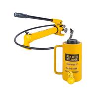 OLSKFUH Cric Hydraulique avec Vérin Simple Effet Creux Et Pompe Manuelle pour Les Opérations De Poussée Et De Traction,Size_name-20T-4in Stroke+CP-7