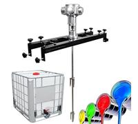 OLSKFUH Mélangeur De Peinture IBC, Mélangeur Pneumatique pour Cuve, avec Support Réglable De 75 À 137 Cm Et Hélice Pliable, pour Agitateur De Dissolution d'encre,