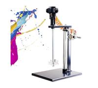 OLSKFUH Mélangeur De Peinture Pneumatique De 5 Gallons, Agitateur De Peinture À Levage Automatique en Acier Inoxydable avec Support, Hauteur Réglable,Scatter Plate