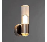 OLSKFUH Mini Applique Murale en Métal, Abat-Jour en Acrylique, Long Tube, Éclairage vers Le Haut Et vers Le Bas, Applique Murale Moderne À LED, Applique Murale Créative À FL,
