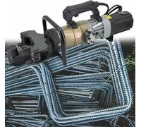 OLSKFUH Outil de cintreuse hydraulique électrique de 1800 W avec module de redressement, plie les barres d'armature de 0 à 90° pour les projets de construction, 20 à 32 mm