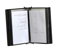 OLSKFUH Porte-Documents Mural À Rabats - Présentoir De Bureau À Rabats, 20 Pochettes, Organiseur De Documents pour Bureau, Format A4, Idéal pour Le Bureau, L'Atelier, Le Restaura,A-20page
