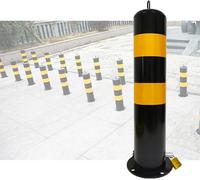 OLSKFUH Poteaux De Signalisation De Chantier en Métal, Poteaux De Sécurité pour Allées, Bornes De Signalisation Robustes pour La Décoration De Maisons, Garages Ou Zones Sensibles,2 Pack-75cm/29.5in