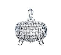 OLSKFUH Sucrier Sucrier avec Couvercle en Verre Cristal Anti-Poussière Sucrier À Café Sucrier À Glaçons Ménage Bonbons Fruits Secs Pot Transparent Pot À Bonbons Bocaux,