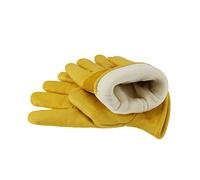 OLSON DEEPAK Gants de travail d'hiver - Gants isolés en cuir - Doublure en coton thermique - Flexible et chaud pour travailler par temps froid (XL)