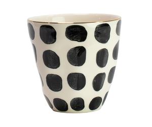 Olsson & Jensen Tasse Vigdis Noir-blanc-doré