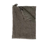 Olsson & Jensen Torchon en lin Vipa 45x65 cm Noir-sable
