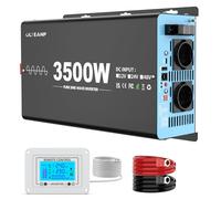 OLTEANP Onduleur 3500W/7000W Convertisseur De Tension 24v à 230v Onde Sinusoïdale Pure Onduleur De Voiture Avec 2 Prises Ac, Ports Type-C Et Usb, Télécommande à Écran Lcd, Pour Camping-Cars Caravanes.
