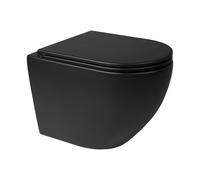 Oltens Hamnes cuvette de wc suspendue oui oui noir mat 42021300