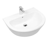 Oltens Jog lavabo 61x49 cm semi-circulaire classique blanc 41501000