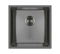 Oltens Stalvask évier en acier inoxydable 44x44 cm noir 71100300