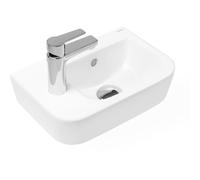 Oltens Vernal lavabo 37x24.5 cm semi-circulaire classique blanc 41504000
