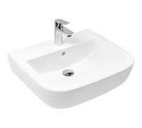 Oltens Vernal lavabo 56x45 cm semi-circulaire classique blanc 41502000