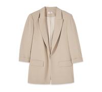 Oltre - Blazer droit à manches trois-quarts - Femme - Vestes - Beige - Taille: 44 FR