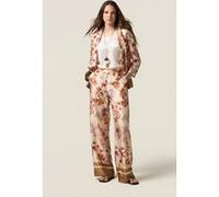 Oltre Fantasy Satin Jacket Beige Taille: 48 | Blazers Outlet | Femme | Marron