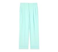 Oltre - Pantalon en crêpe avec plis - Femme - Pantalons - Vert - Taille: 36 FR