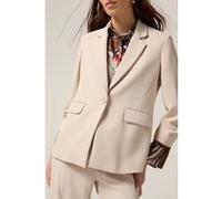 Oltre Single-breasted Blazer In Fluid Fabric Beige Taille: 48 | Blazers Outlet | Femme | Marron
