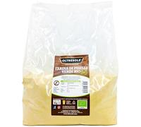 Oltresole, Farine de pois verts italienne biologique 1 kg, Farine de légumineuses 100% biologique, sans gluten ni OGM, riche en protéines, idéale pour les coeliaques et les recettes salées et sucrées