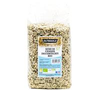 Oltresole, Graines De Chanvre Décortiquées Biologiques 1 Kg, Graines Oléagineuses Crues Européennes, Superfood, Riches En Protéines, Fibres Et Oméga-3, Idéales Pour Les Salades Et Les Soupes